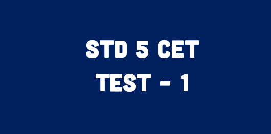 STD 5 CET TEST 1